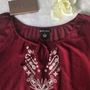 Maroon blouse